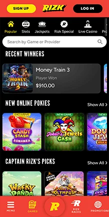 rizk casino mobile